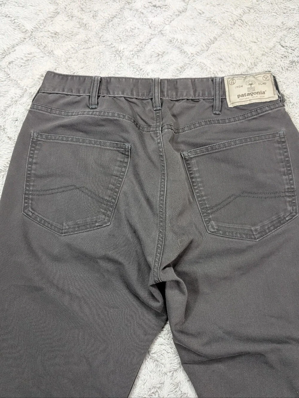 Patagonia Pants Mens 30x30 Gray Forge Performance Cotton Stretch Twill Straight
